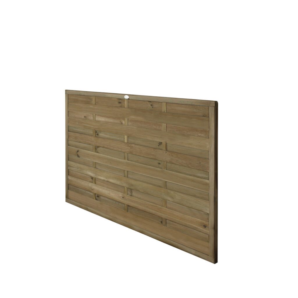 Forest Garden 1.8m x 1.2m Pressure Treated Decorative Europa Plain Fence Panel – Pack of 3 5013053167236 2